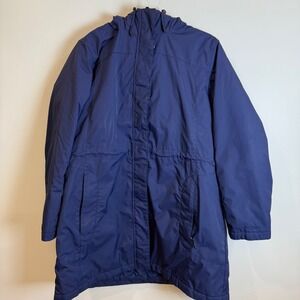 L.L. Bean Navy Blue Insulated Parka Jacket with Fleece Lining Size 1X